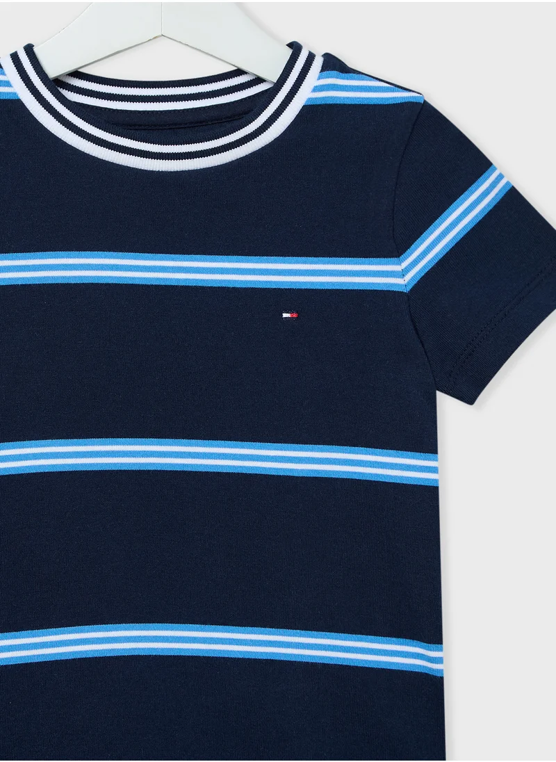 TOMMY HILFIGER Kids Monotype Stripe Regular T-Shirt