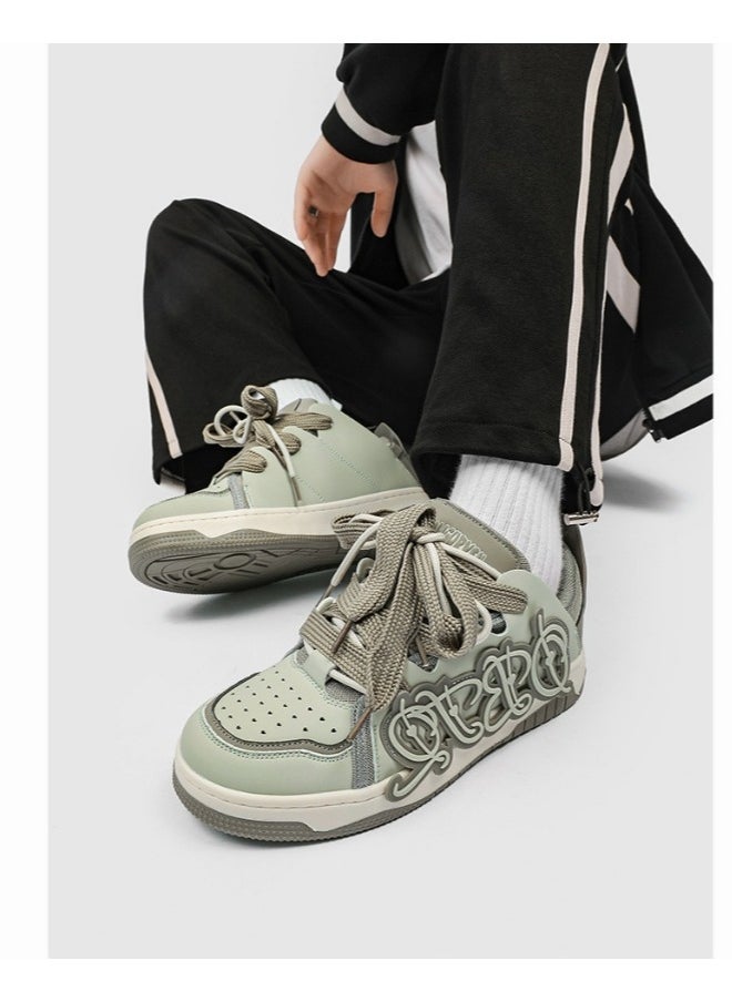 KUYING - New Thick Sole Elevated Board Shoes - Image 1