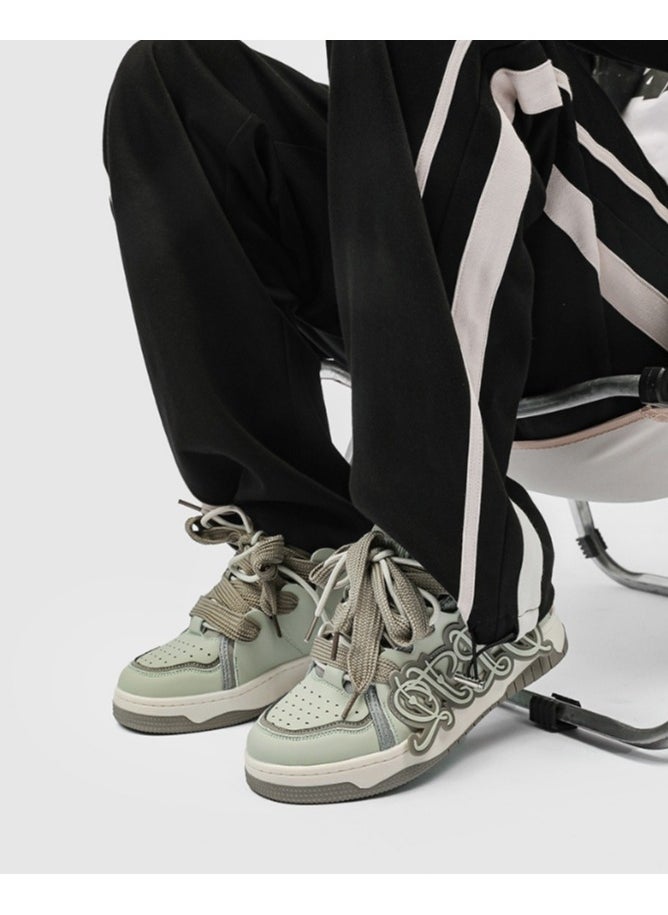 KUYING - New Thick Sole Elevated Board Shoes - Image 1