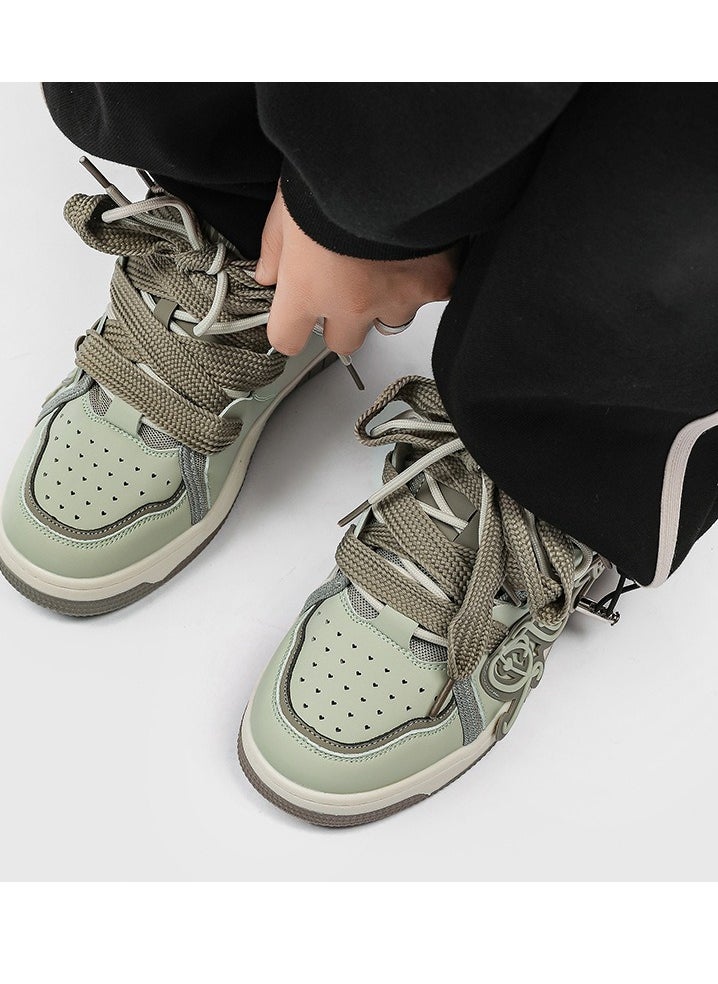 KUYING - New Thick Sole Elevated Board Shoes - Image 1