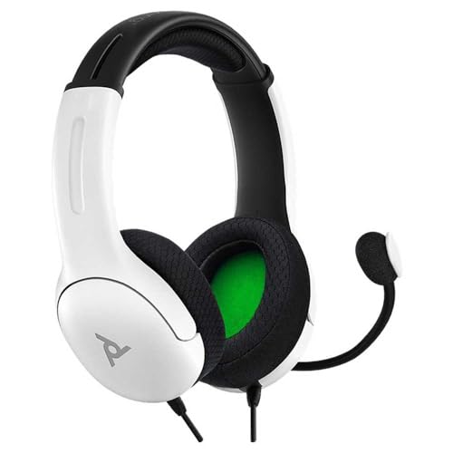 PDP Gaming AIRLITE Headset with Noise-Cancelling Mic, Licensed Microsoft Series X|S, Xbox One Accessories, PC/Windows 10/11, Lightweight Wired Power Stereo Headphones - White - Image 4