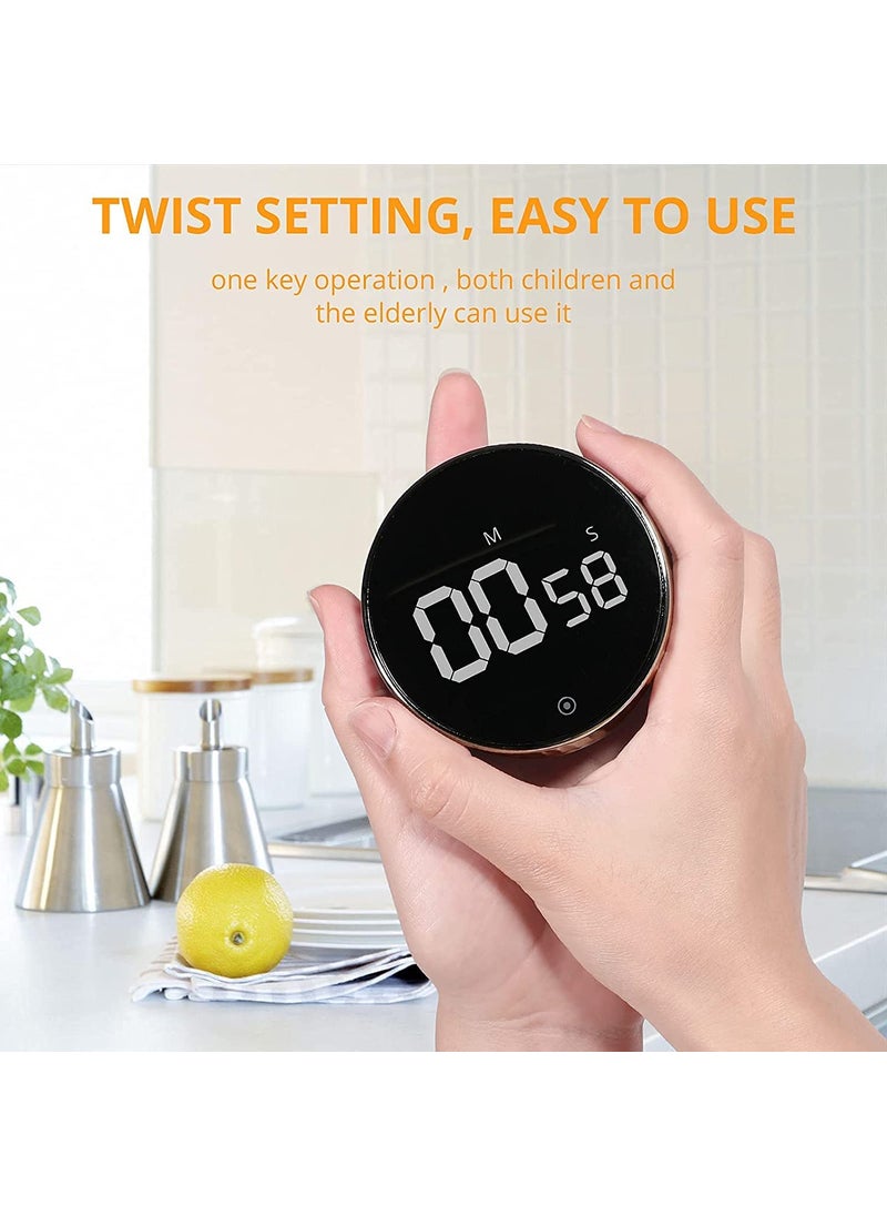 Juxori - Juxori Digital Kitchen TimerCount UpDown Minutes Magnetic Timer for Cooking Count UpDown Study Timer for Kids Touch Control Mini Timer with Large LCD Display for Baking Classroom Fitness - Image 1