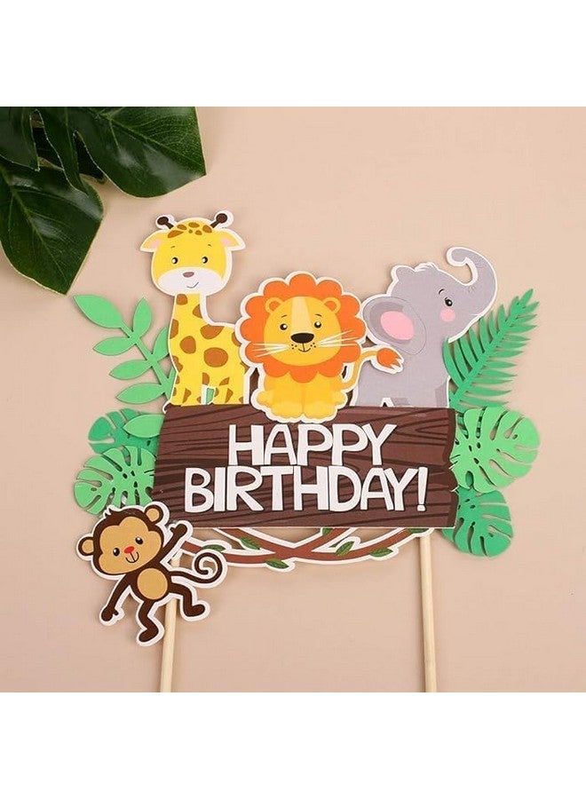 بروبسيكل مجموعة زينة كعكة عيد الميلاد السعيدة بطابع الغابة من Propsicle، قطعة واحدة لحفلات الأطفال وديكورات أعياد الميلاد - Image 5