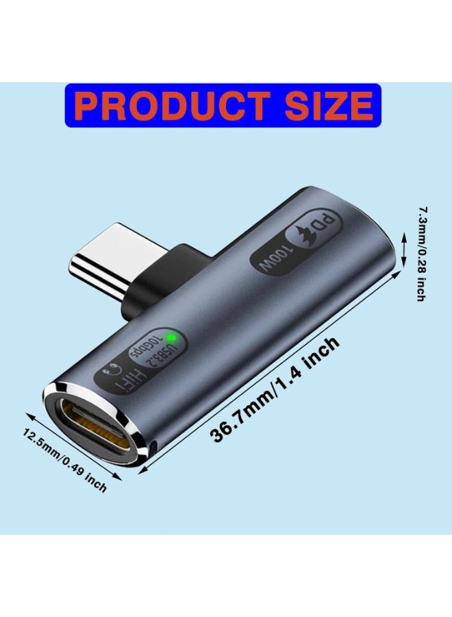 انسجام محول USB-C 2 في 1 مع شحن سريع 100 وات موزع USB-C مزدوج للسماعات والشحن متوافق مع iPhone 15/16/17 MacBook iPad Galaxy S24/S23 - Image 2