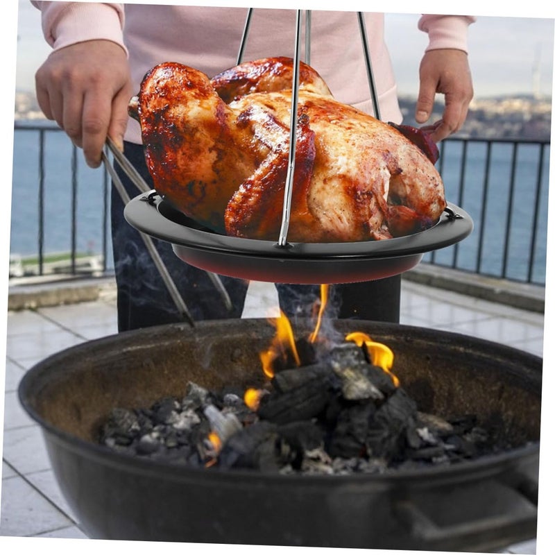 Stainless Steel Turkey Chicken Roaster Rack Holder for Oven Bbq Grill - Image 3