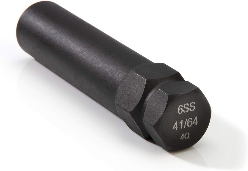Steelman Pro 6-Spline 41/64-Inch Socket-Style Locking Lug Nut Key, Removes Spline-Style Aftermarket Lug Nuts, Durable, Thin-Walled (78539) - Image 3
