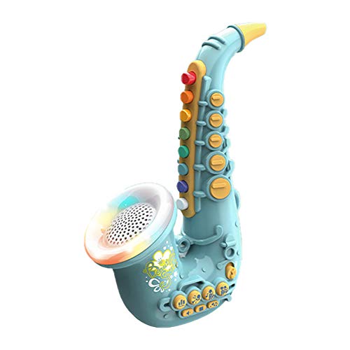 Smaroll Kids Saxophone Toy with Light and SoundMultifunctional Early Educational Toys Musical Instrument Toy for Toddler Girls Boys Beginners Music Simulation Mini Saxophone for Kids - Image 1
