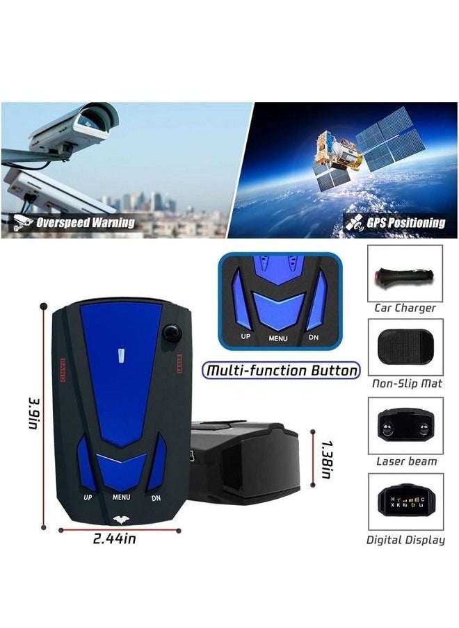 Generic - Radar Detector Driving Aids with Mute Memory City Highway Mode Long Range Detection LED Display Ideal Gift for Cars V7 - Image 1