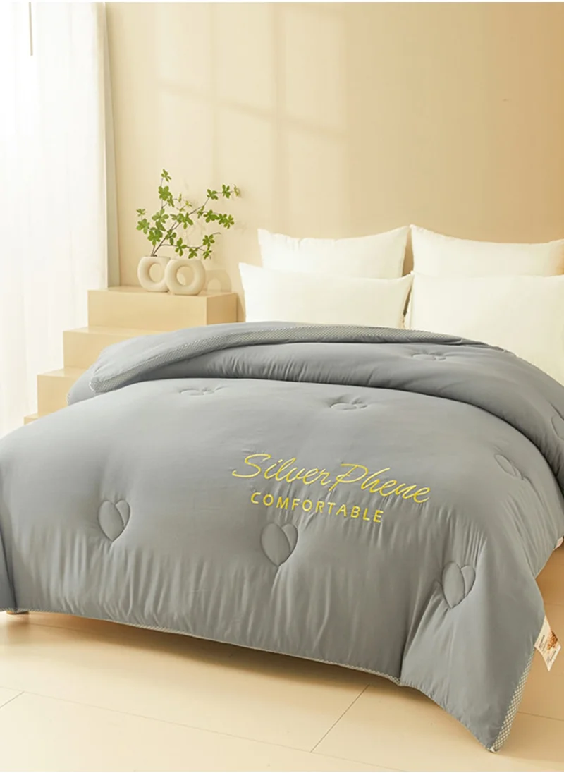 جو توي Cotton Duvet Filling King Size, Solid Color, Embroider, 200*230 cm