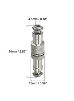 Excefore 5pcs Aviation Connector GX12 3 Pins 12mm Male Female Wire Panel Aviation Connector Plug Socket for Aviation, High-Speed Rail, Ships  - Image 2