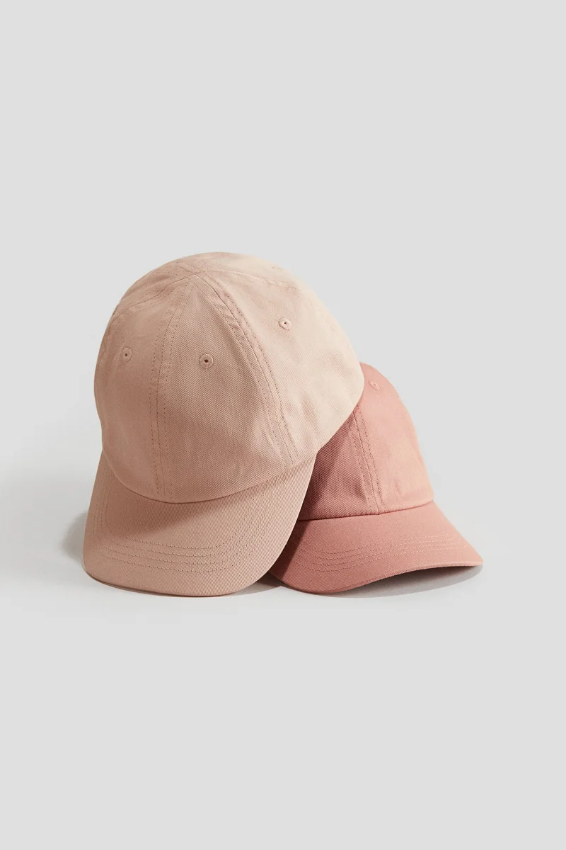 H&M 2-pack cotton twill caps
