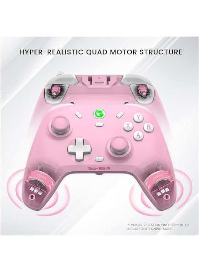 T4 Cyclone Pro Wireless Pro Controller for Switch/Lite/OLED, Hall Effect Controller (No Drifting) for Windows PC, macOS, Steam Deck, Android & iOS (Pink) - Image 5