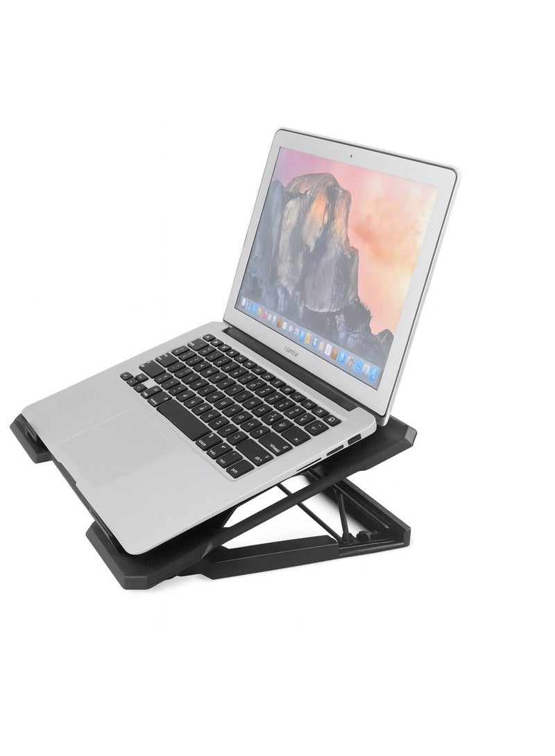 Gamma GT-89 Laptop Cooling Pad with 140mm Fan and LED Lighting - 5 Height Adjustment Levels - Suitable for up to 17-inch Laptops - 2 USB Ports - Image 2