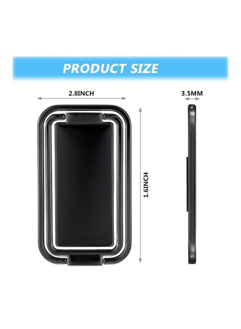 2-Pack Cell Phone Ring Stand Holder, 360° Adjustable Metal Finger Grip Kickstand, Compatible with Most Smartphones & Tablets, Ideal for Desk, Office, and Car Mount - Available in 2 Colors. - Image 2