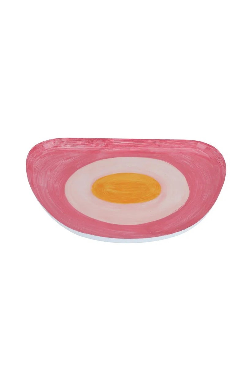 Alsaif Gallery Al Saif Gallery porcelain dessert serving dish, 35.5 x 25.5 x 1 cm - pink - Image 1