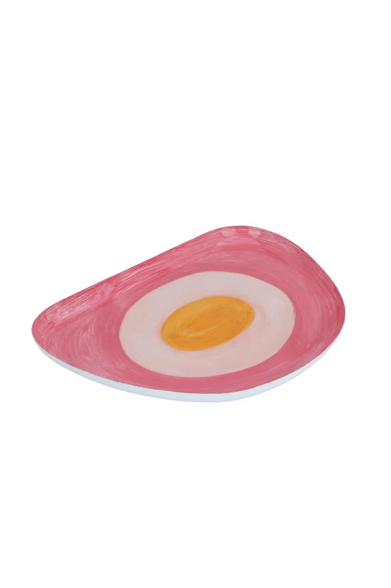 Alsaif Gallery Al Saif Gallery porcelain dessert serving dish, 35.5 x 25.5 x 1 cm - pink - Image 2