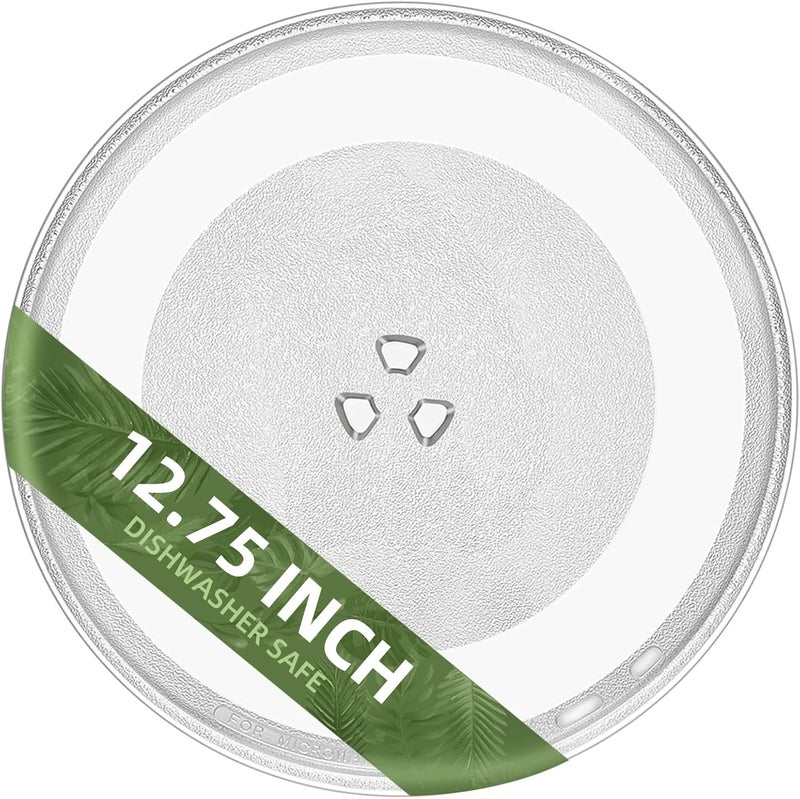 Gemroom 12.75" Microwave Plate Replacement for WB49X10129 GE Microwave Glass Plate, LG 3390W1A027A and Kenmore Microwave Glass Plate 1B71961H Compatible With WP8172138 12 3/4 inch Whirlpool Microwave Plate - Image 1