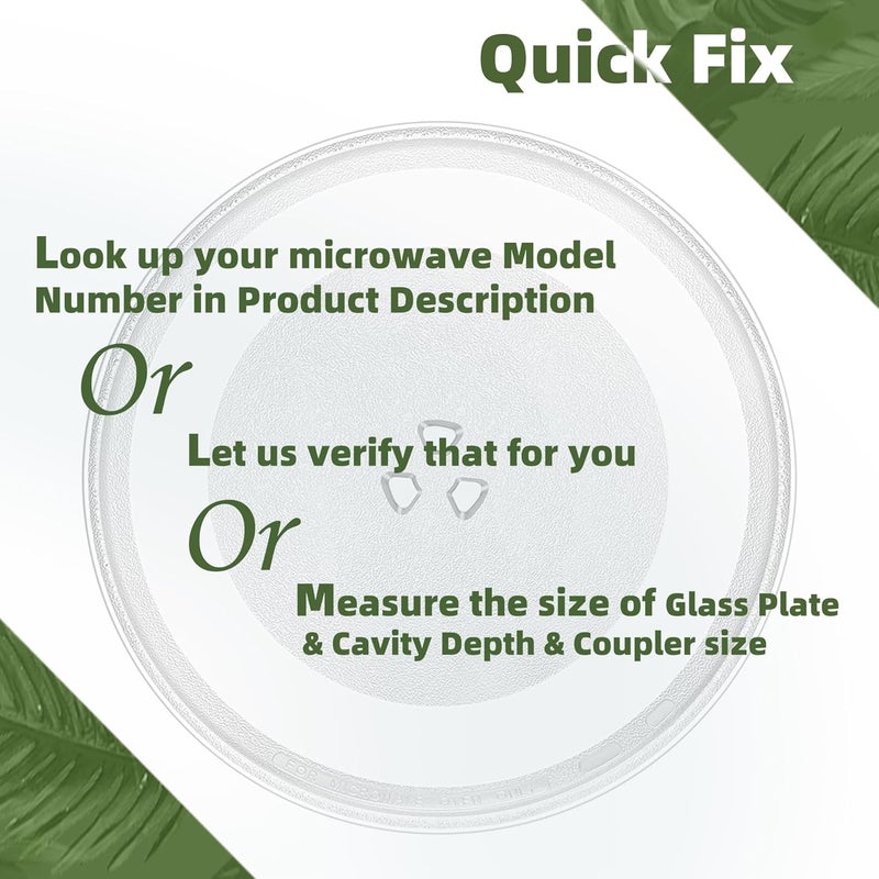 Gemroom 12.75" Microwave Plate Replacement for WB49X10129 GE Microwave Glass Plate, LG 3390W1A027A and Kenmore Microwave Glass Plate 1B71961H Compatible With WP8172138 12 3/4 inch Whirlpool Microwave Plate - Image 5