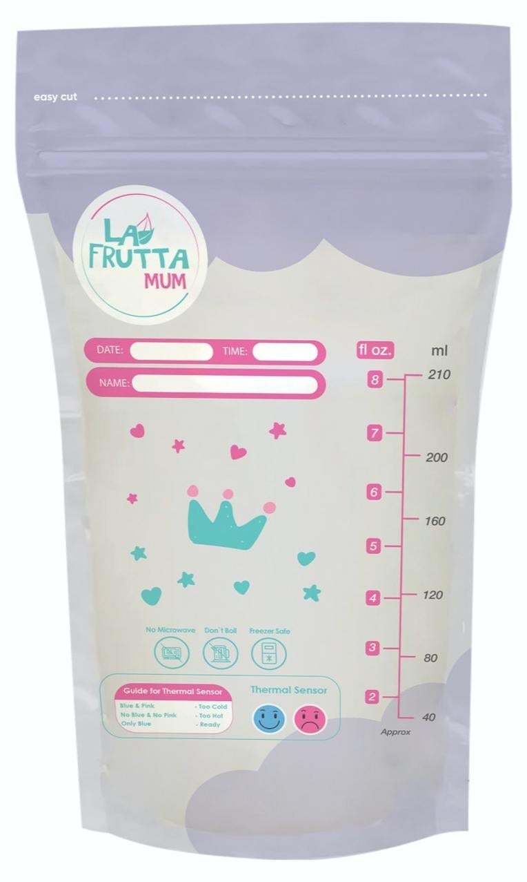 La Frutta Milk Storage Bags 210Ml 25Pcs