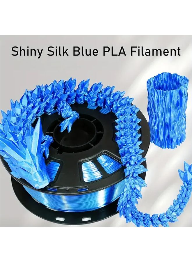 Silk Blue PLA Filament 1.75mm 250g Spool 0.25kg For 3D Printing - Image 4