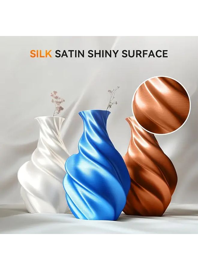 Silk Blue PLA Filament 1.75mm 250g Spool 0.25kg For 3D Printing - Image 3