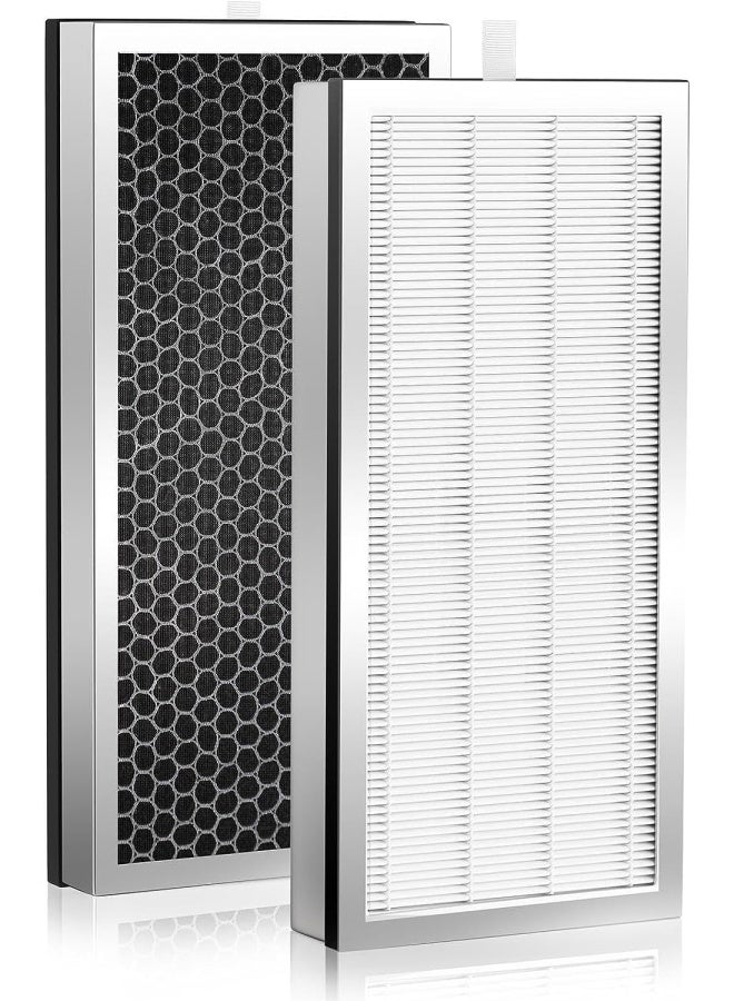 Replacement Filter 2 Pack Compatible With 40 Series Air Purifier 3 In 1 Filters Contains H13 Hepa And Activated Carbon  - Image 1