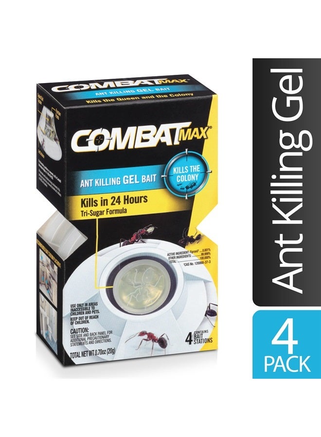 Combat Max Ant Killing Gel Bait Station, Indoor and Outdoor Use, 4 Count - Image 5