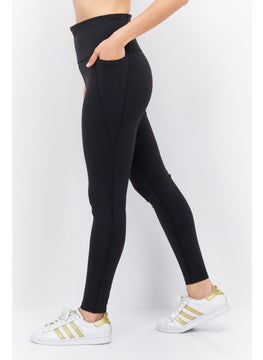 Reebok بنطال رياضي نسائي مناسب للتدريب، أسود  - Image 3