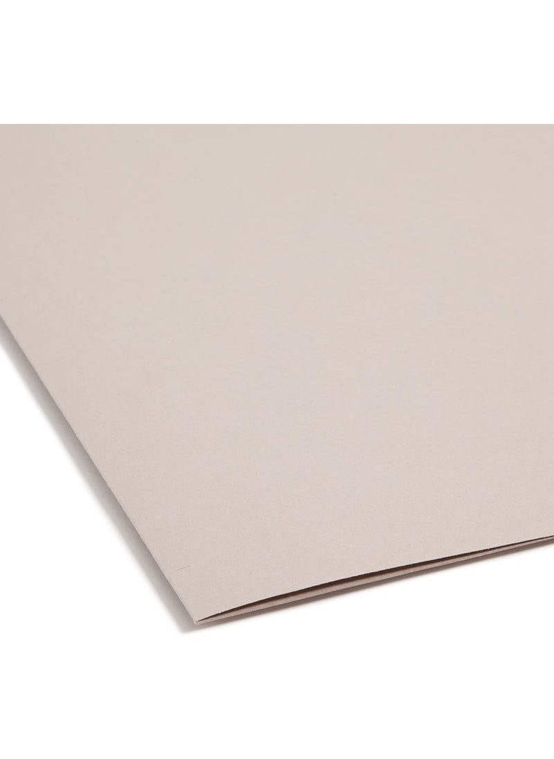 Smead - Smead TUFF Extra Capacity Box Bottom Hanging Folder 2 Expansion 13Cut Easy Slide Tab Letter Size Steel Gray 18 Per Box 64240 - Image 1