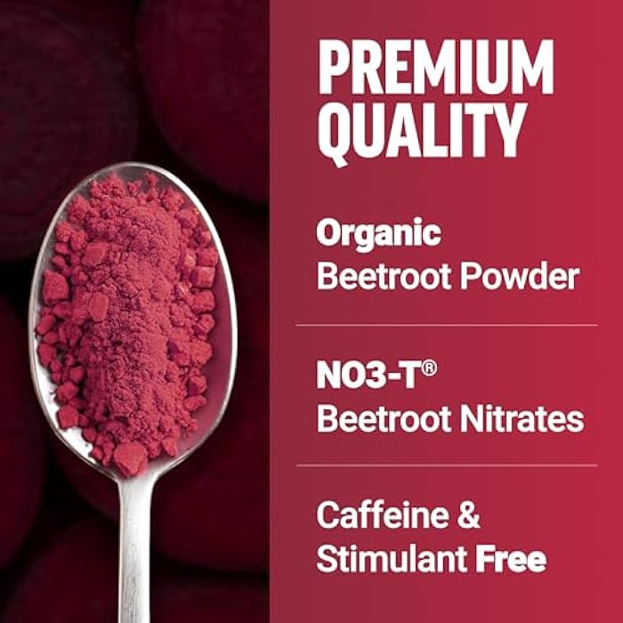 Force Factor Total Beets Drink Mix Superfood Powder with Nitrates to Support Circulation, Blood Flow, Nitric Oxide, Energy, Endurance, and Stamina, Cardiovascular Heart Health Supplement, 30 Servings - Image 3