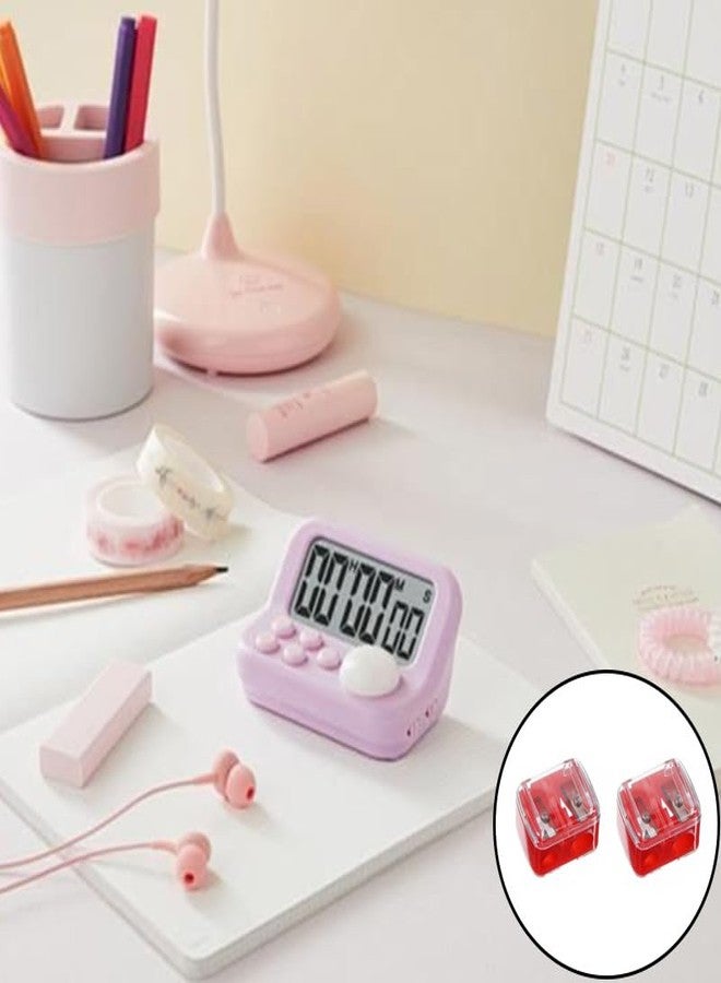 Ainiveiya 12 Pcs Eyeliner Sharpener, Double Hole Sharpeners for Eyebrow Pencil, Eyeliner, Lip Liner - Red Handheld Sharpeners with Removable Cover - Image 5