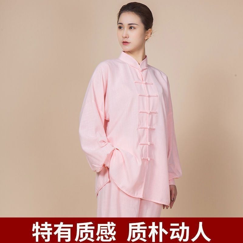 Xiaoheshan Taiji Clothing Men'S New Cotton And Linen Martial Arts Clothing For Middle-Aged And Elderly Women'S Taijiquan Practice Clothing - Image 4