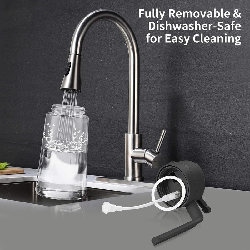 Unbreakable Oil Sprayer for Cooking - 16 OZ Dishwasher-Safe Oil Dispenser Bottle, 2-in-1 Spray & Pour for Olive Oil, Avocado Oil, Vinegar, Soy Sauce, Easy Clean with Removable Lid(Black) - Image 4