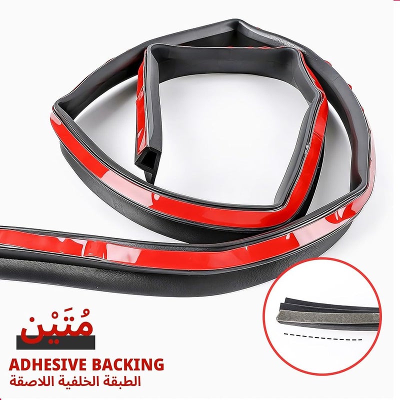 Oasisgalore Compatible for Jetour T2 2023 2024 Accessories, Car Door Seal Strip Sound Insulation for Car Doors, Engine Sound Insulation Dustproof Rubber Strip - Image 3