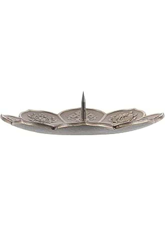 Metal Incense Holder Tray 13cm Bronze for Moxibustion Aromatherapy - Image 1