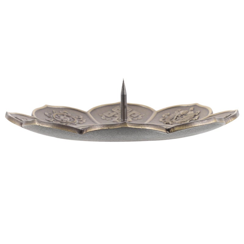 Metal Incense Holder Tray 13cm Bronze for Moxibustion Aromatherapy - Image 2