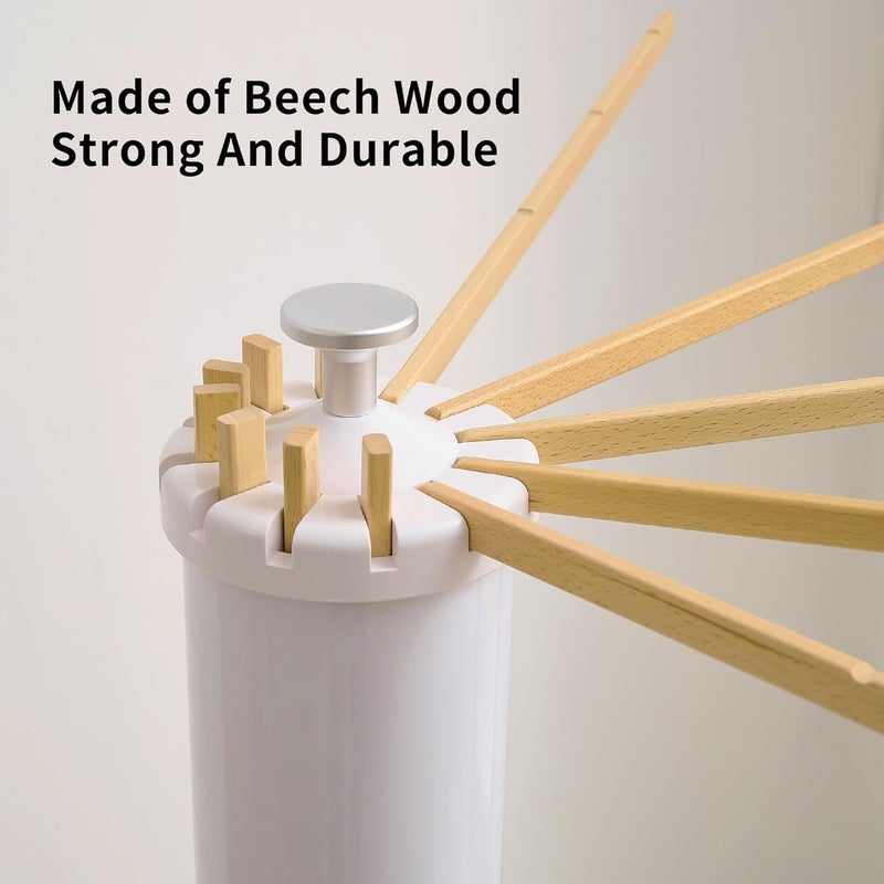 RFOUO Clothes Drying Rack 4 Legs,Laundry Hanger Dryer Rack,Portable Dry Rack,Foldable Drying Rack-Drying Rack Clothing Laundry Bedroom Household Wooden-12rods - Image 4