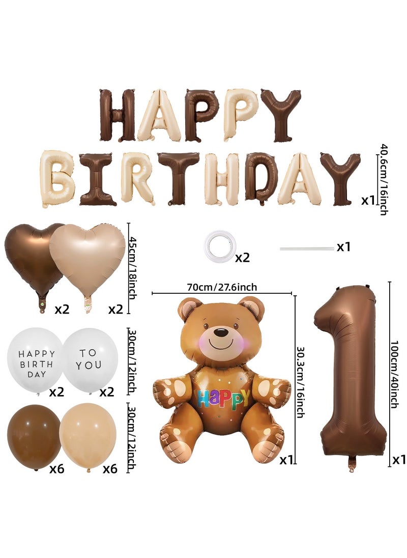 1 Year Old Cute Bear Party Balloon Garland Set with Happy Birthday Banner, Perfect for Baby Shower, Birthday Party Backdrop Decoration Suitable - pzsku/Z26F28DD9262FEE11D5FAZ/45/_/1732764104/f6e0498f-1deb-4b91-97b0-134abade32a2