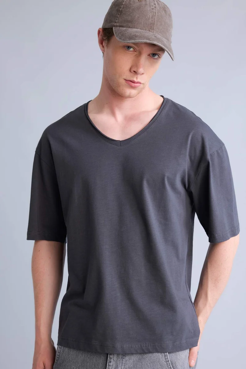 DeFacto Boxy Fit Short Sleeve T-Shirt