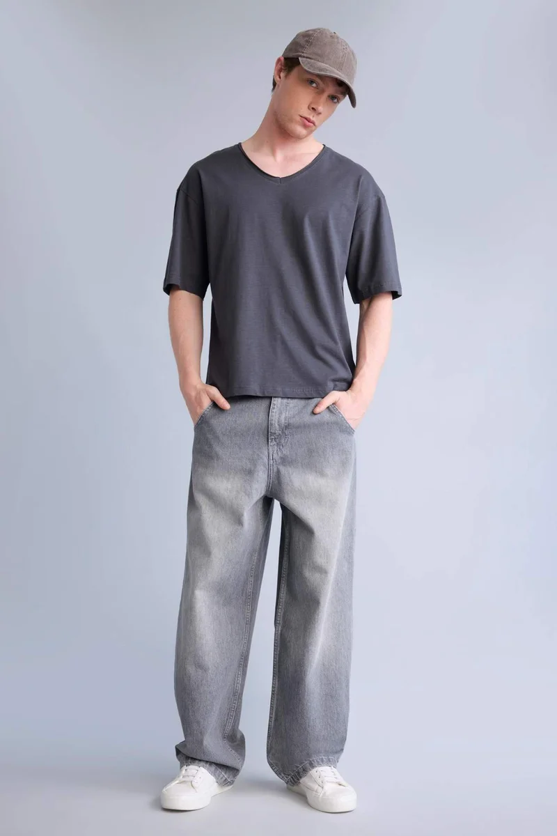 DeFacto Boxy Fit Short Sleeve T-Shirt