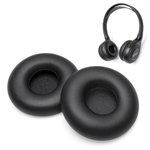 Voarmaks Ear Pads Soft Protein Leather Compatible with GMC Yukon Denali,GM Yukon,2017-2022 Chevrolet/Chevy Suburban Tahoe,Ford Digital Audio Headphone Entertainment DVD Systems Headset Cushion EarPads - Image 1