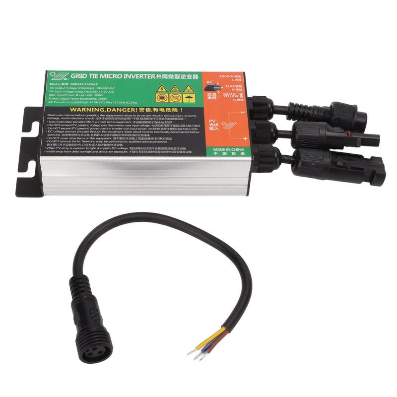 Solar Micro Inverter 300W 230V Waterproof MPPT Grid Tie Micro Inverter Sine Waving Inverter for Small Solar Systems - Image 1