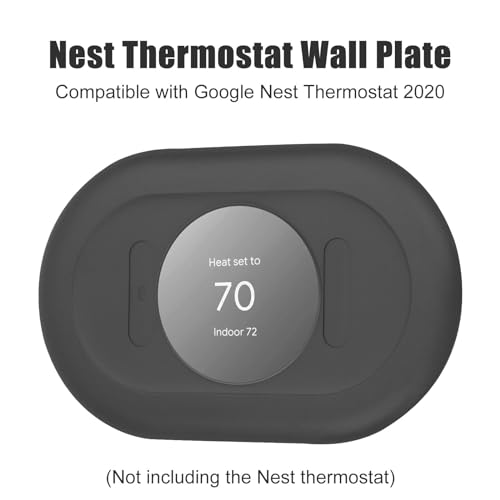 FBULWSEC Nest Thermostat Trim kit,Nest Thermostat Wall Plate for Google Nest Thermostat-Programmable WiFi Thermostat Accessory (Charcoal) - Image 3