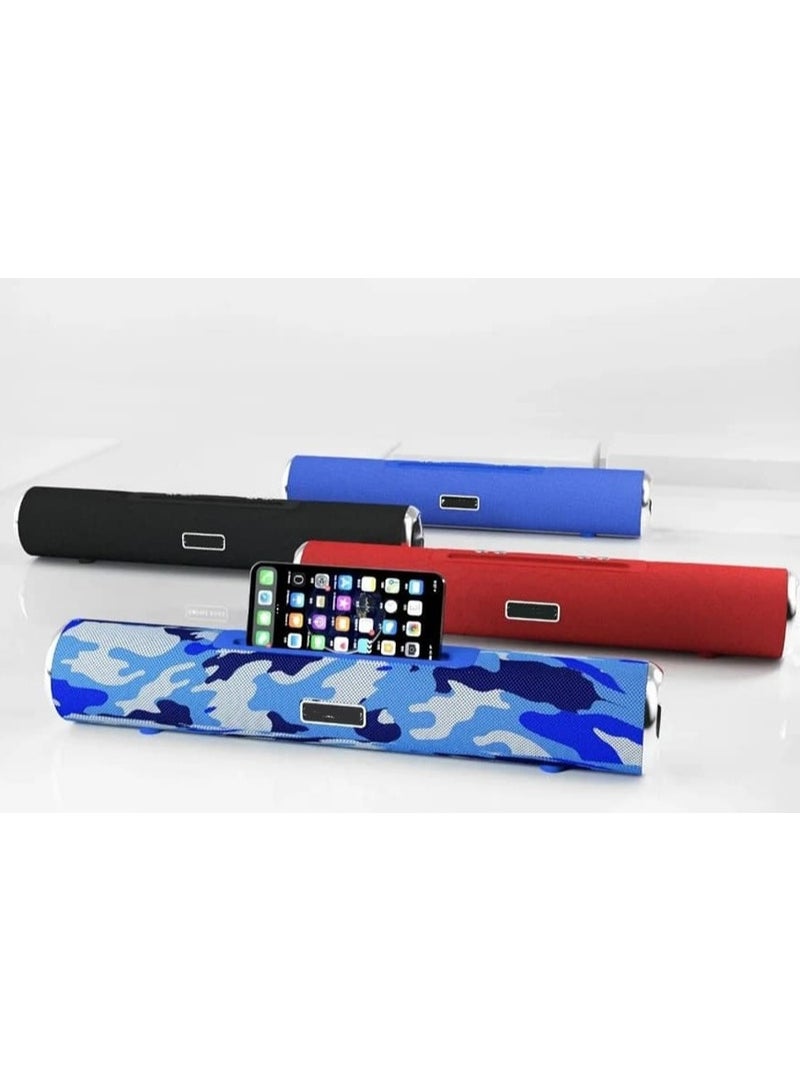 Sub speaker Bluetooth Sound Bar TV Speaker with Battery Charger and Wireless Subwoofer Support Bluetooth Connection USB Micro SD Card - Gaming Speaker Subwoofer Stereo Surround 3.5mm AUX Jack Powerful Bass for PC - Portable Easy to Carry Speakers for PC Travel TV Family Events - Wireless HiFi Long Range Desktop Speaker - Large Subwoofer Bluetooth Speaker - Image 3