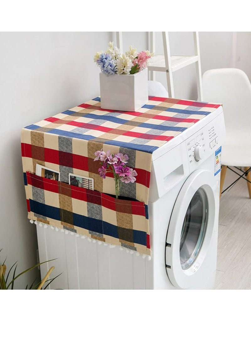 Washing Machine Dust Cover, Refrigerator Dust-Proof Cover Washing Machine Waterproof Cover, with Storage Pockets Bags, Multi-Purpose Dryer Mat Top Covers (170x71cm) - pzsku/Z26F2CAF9454320E95ECFZ/45/_/1717031851/fb4bf49f-cba1-4c13-826d-862667821b4e