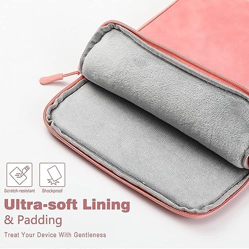 MOCA 13 Inch Tablet Sleeve Carrying Case for iPad Pro 12.9, Surface Pro 9/8/X, Galaxy Tab S9 Plus/S8 Plus, with Accessory Pocket (Pink, 13 inch) - Image 3