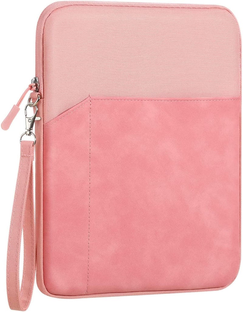 MOCA 13 Inch Tablet Sleeve Carrying Case for iPad Pro 12.9, Surface Pro 9/8/X, Galaxy Tab S9 Plus/S8 Plus, with Accessory Pocket (Pink, 13 inch) - Image 1