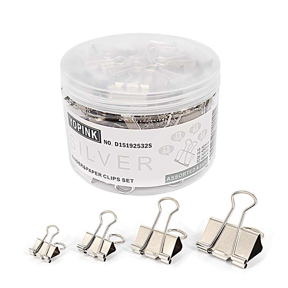 Small Power Clips Generic Bder Clip Paper Clamps, Assorted Sizes (Mi, Small, Medium ...