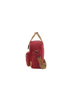 NATIONAL GEOGRAPHIC National Geographic LEGEND Mini Utility Bag Red For Men and Women, Durable Water Resistant Multi Function Casual Maroon Shoulder Bag/Lunch Box Bag With Top Handle/Removable Strap  - Image 2