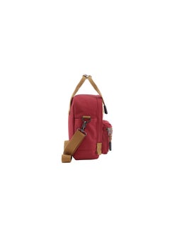 NATIONAL GEOGRAPHIC National Geographic LEGEND Mini Utility Bag Red For Men and Women, Durable Water Resistant Multi Function Casual Maroon Shoulder Bag/Lunch Box Bag With Top Handle/Removable Strap  - Image 4